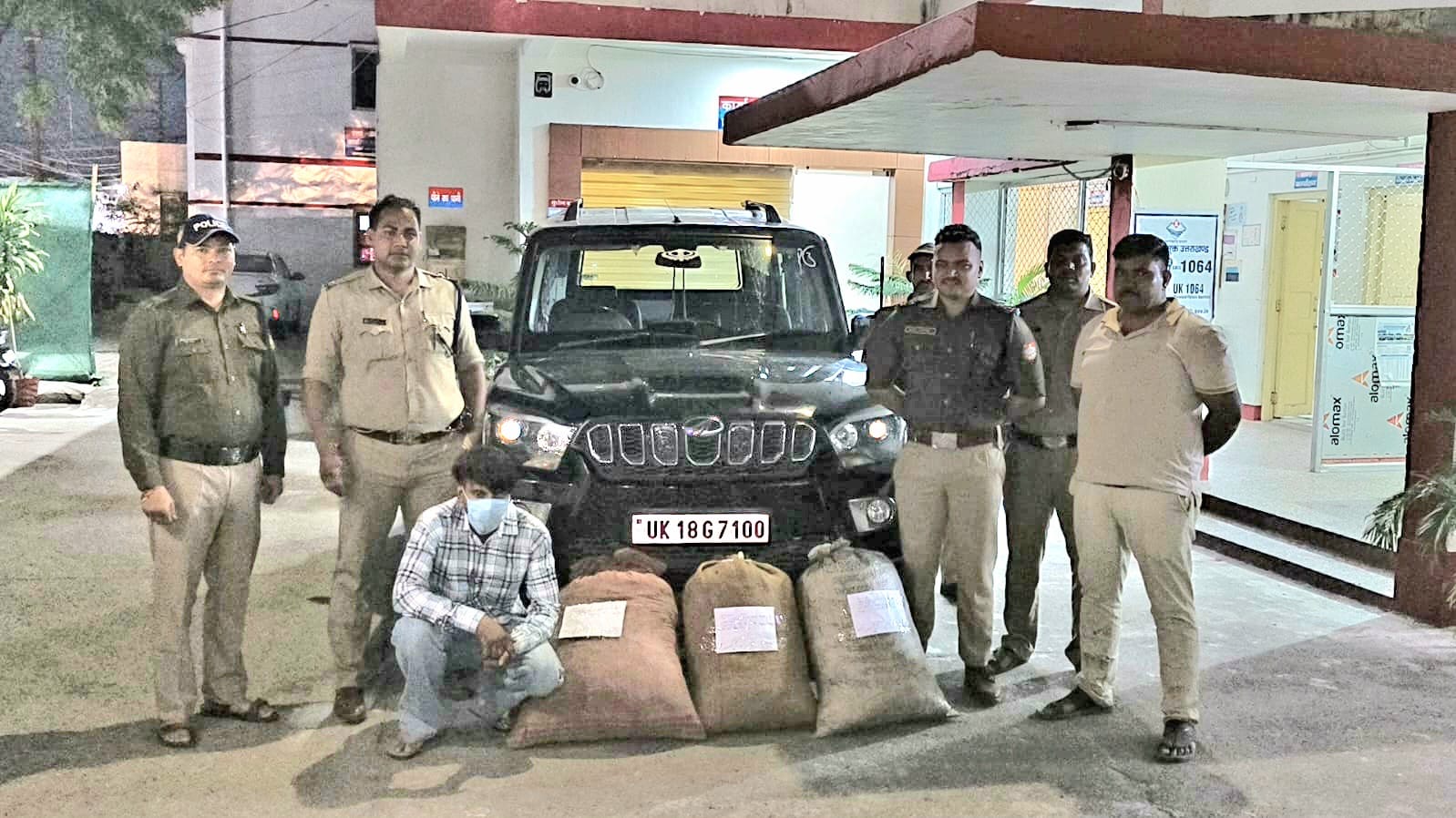 एसएसपी नैनीताल का नशे के तस्करों पर कड़ा प्रहार, लाखों का गांजा बरामद