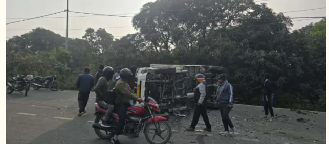 हल्द्वानी में भीषण सड़क हादसा: कार और पिकअप की टक्कर में युवक की मौके पर मौत